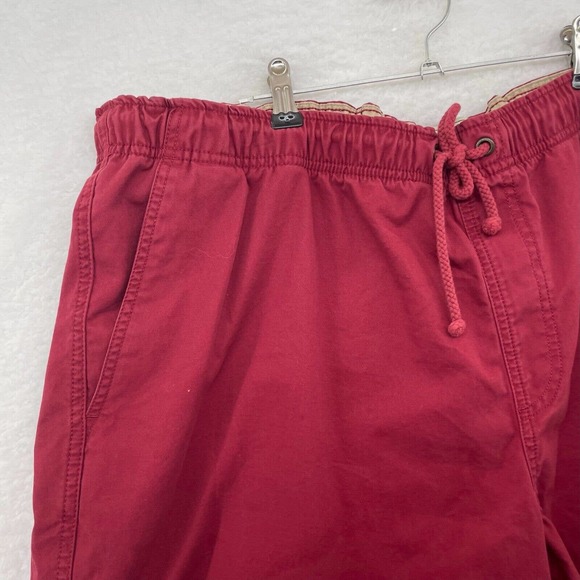 L.L. bean Mens shorts size XXL Classic fit drawstring Red outdoor organic cotton - Picture 2 of 5